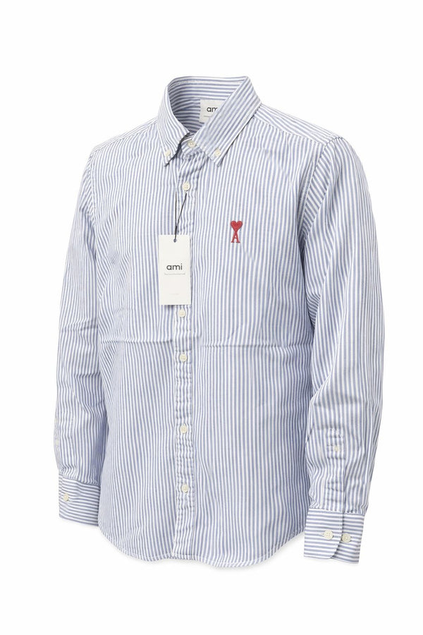 Amy Paris Blue Striped Shirt