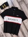 Hackett Black Polo Collared T-Shirt