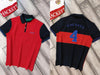Hackett Red & Black Polo Collared T-Shirt